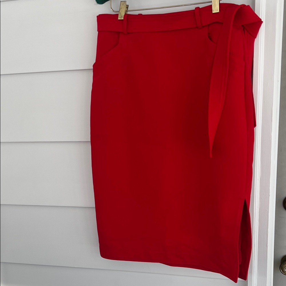 *Banana Republic Vibrant Red Pencil Skirt